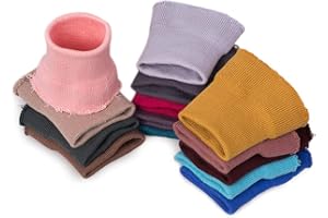 Tong Gu Cotton Stretch Knit Rib Cuff Trim Triming Fabric Sweater Jacket Sewing DIY (1 Pair, Black)