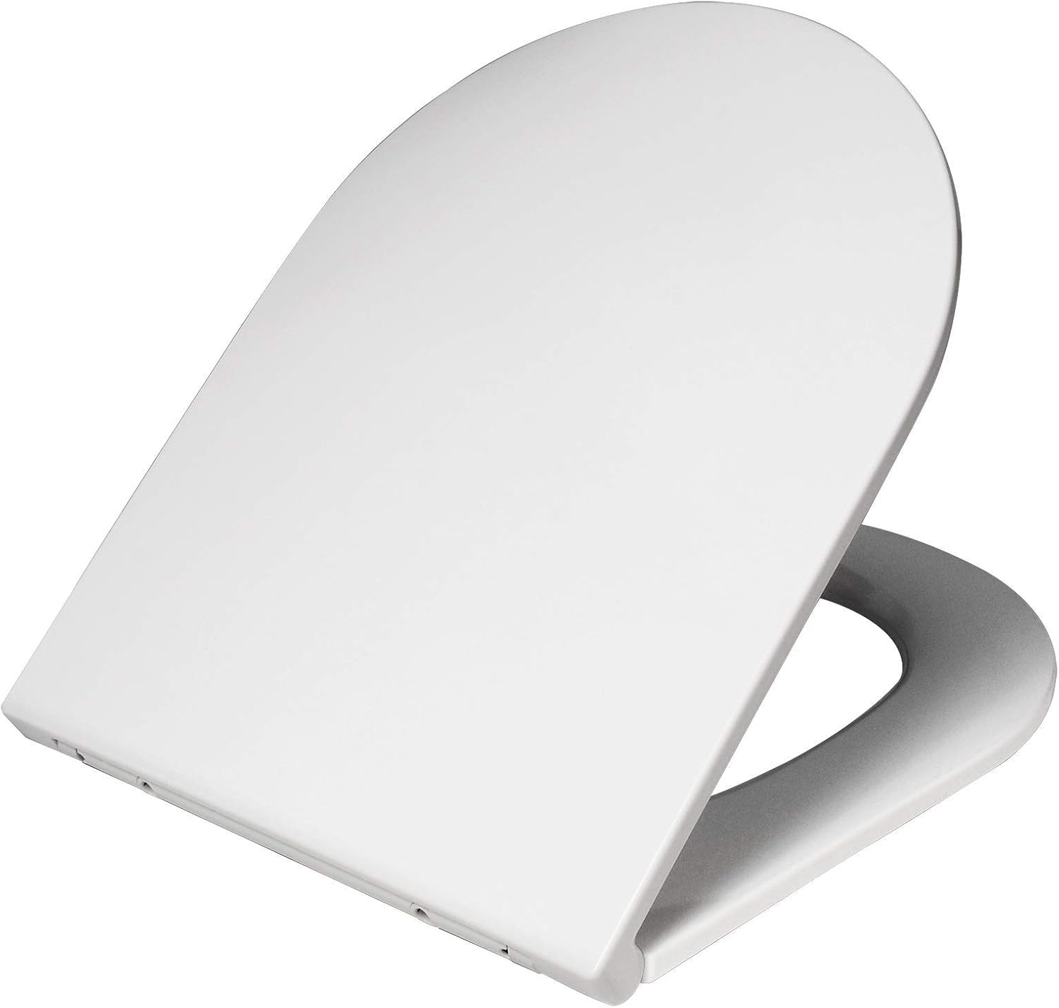 Abattant WC Avec Fermeture Automatique Schütte - Duroplast Incassable, Charge 200 Kg - Blanc, Montage Facile