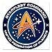 CafePress - Star Trek Federation of Planets Patch Square Car M - Square Car Magnet, Magnetic Bumper Sticker