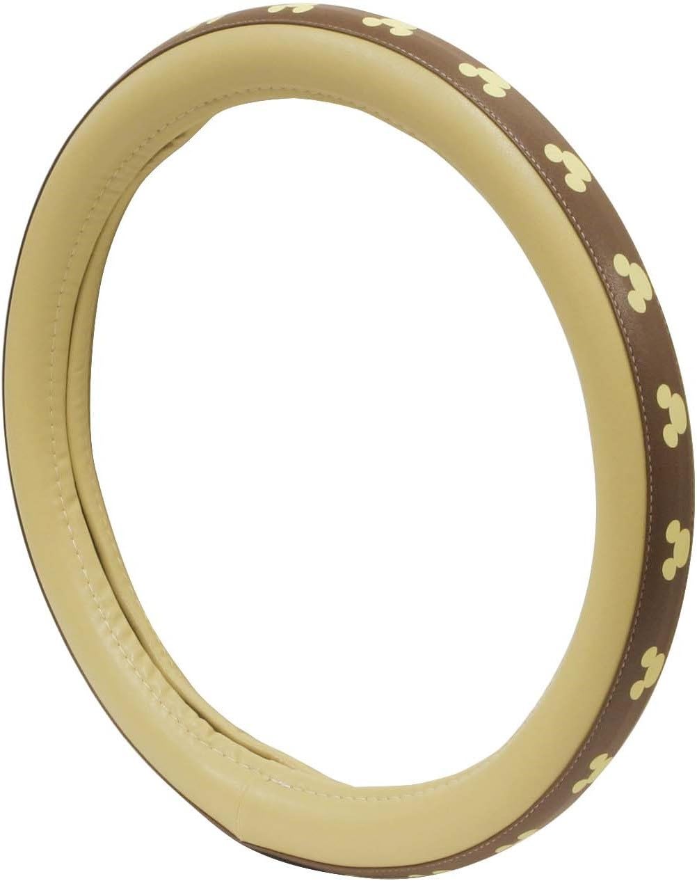 ナポレックス 車用 ハンドルカバー ディズニー ミッキー ブラウン レザー調 無臭 ミニバン 軽自動車に適用 Napoelx Wd 175 車 バイク 車 バイク Amazon