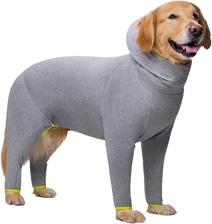Dog Clothes,Pet Pajamas Sleeping Clothe Elastic Anti-hair Dust-proof Four-legged Garment Jumpsuit Clothes for Medium Dogs Large Dogs (26