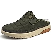 VOCECO Men's Arch Support Slippers Orthopedic Plantar Fasciitis Relief Slip-On Indoor Outdoor Camping Walking Loafers Casual House Shoes