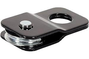 TGL 4 ton ATV UTV Recovery Winch Snatch Block Pulley System for Synthetic Rope or Steel Cable. Use with Your Winch or Come Along Pulley. Small Snatch Block- Single