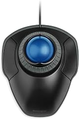 Kensington Orbit Mouse Wired Ergonomic Trackball for PC Mac Ambidextrous Blue