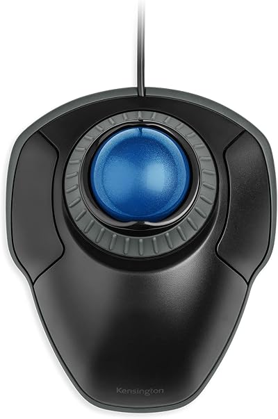 Kensington Orbit Mouse Wired Ergonomic Trackball for PC Mac Ambidextrous Blue