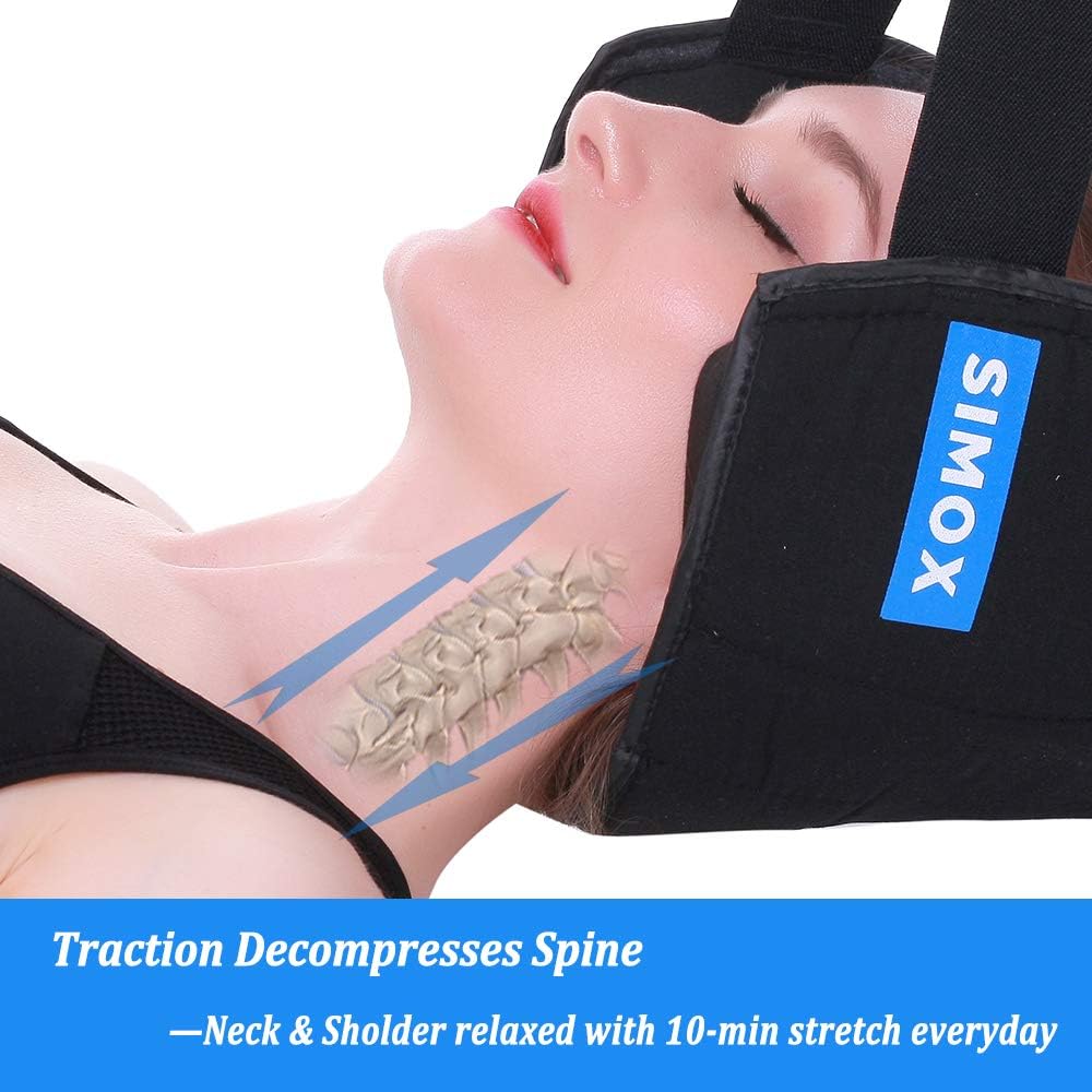 Neck Traction Hammock for Neck Pain Relief, Neck Stretcher with Adjustable Straps for Muscle Relaxation, Head Hammock & Physical Therapy for Office Workers & Drivers, Relaxation Gift.: Health & Personal Care