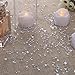 Outus 3800 Pieces Clear Wedding Table Scattering Crystals, 4 Sizes Artificial Acrylic Diamonds, Table Decoration for Birthday Baby Shower Party