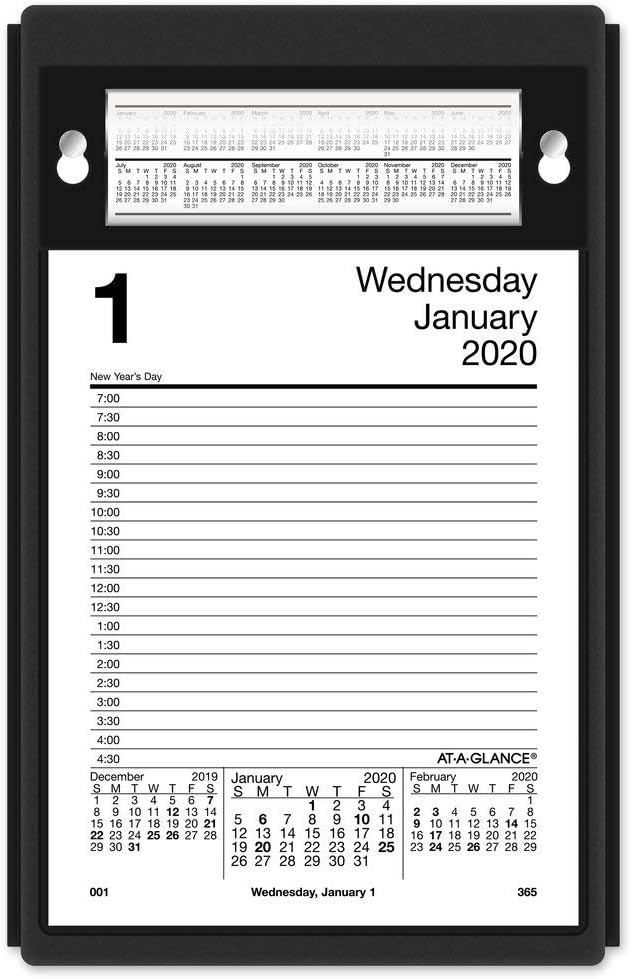 Best at a glance desk calendar base