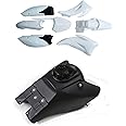 ICONSPORTSS ABS Plastic Fender Fairing Body Work Kit + Gas Fuel Tank For TTR110 TTR 110 TTR110E Pit Pro SSR170 SDG Motorcycle Pit Dirt Bikes Full Fairing Kit 110cc 140cc 150cc 125cc (White)