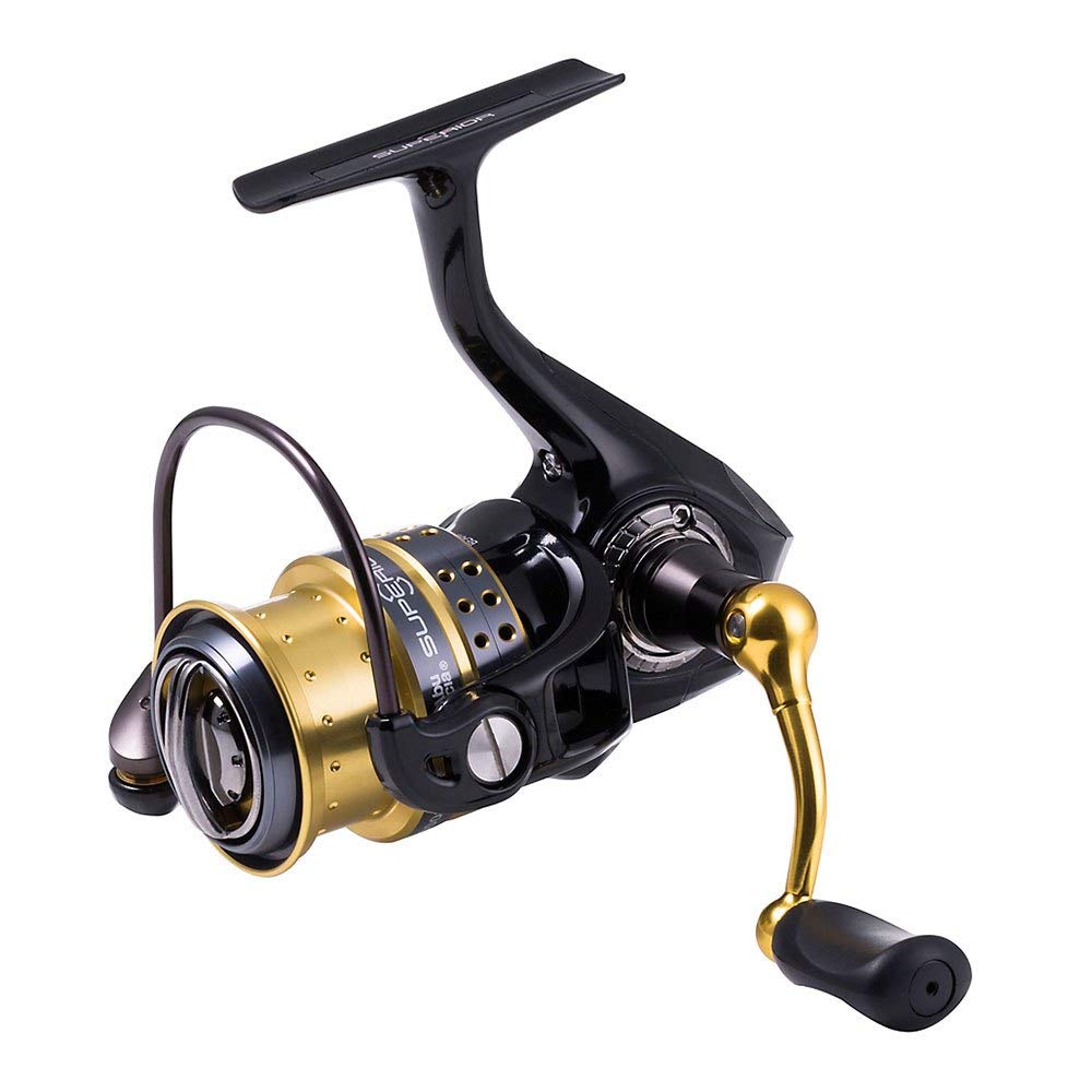 Abu Garcia Superior Spinning Reel, Fishing Reel, Spinning Reels, Predator Fishing, Pike, Perch, Zander, Trout, Unisex, Black / Gold, 2500S