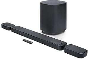 JBL Bar 1000MK2-7.1.4 Channel soundbar System with Detachable Surround Speakers, MultiBeam 3.0, Dolby Atmos and DTS:X, 960W w