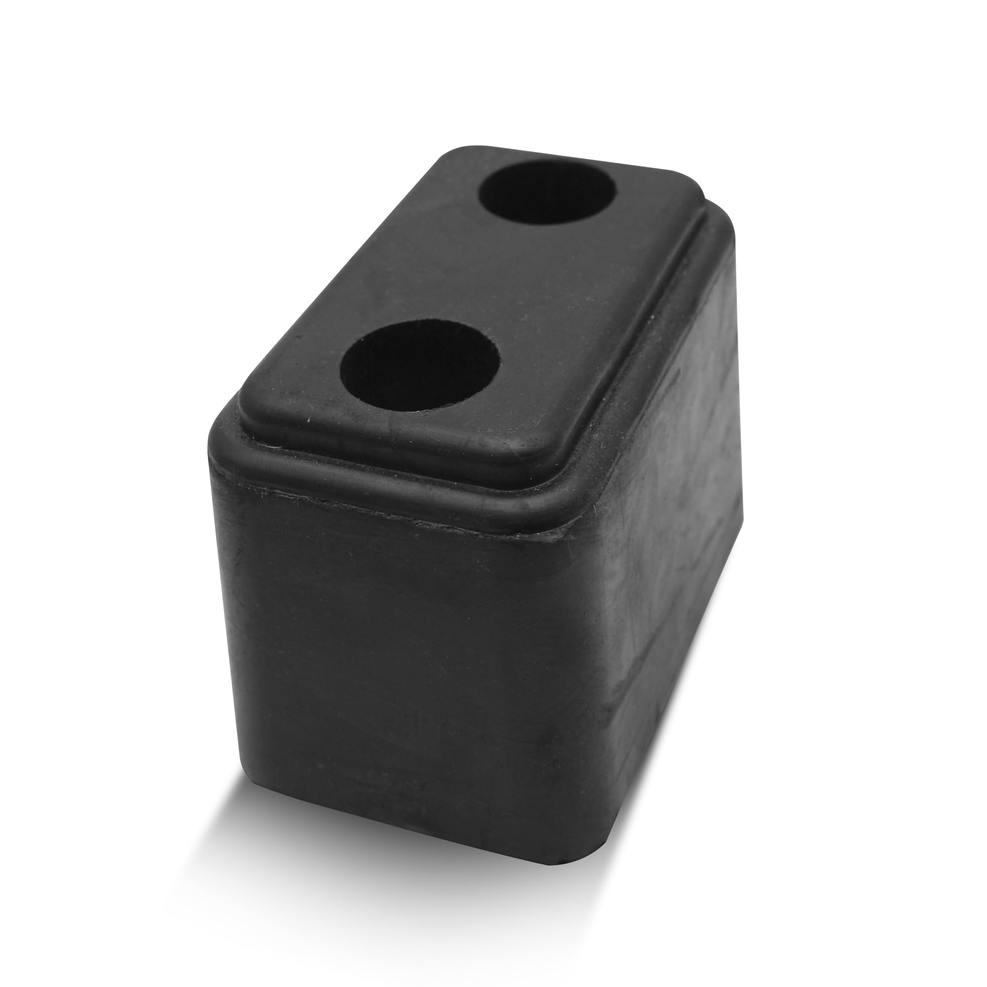 DOJA Barcelona Trailer Rubber Buffer - 116x74x86mm - 2 Units -Rubber Bump Stopper for Trailer, Caravan, Garage, Parking Stop, Truck Bumper Block, Trailer Impact Block, Rubber Truck Bumper