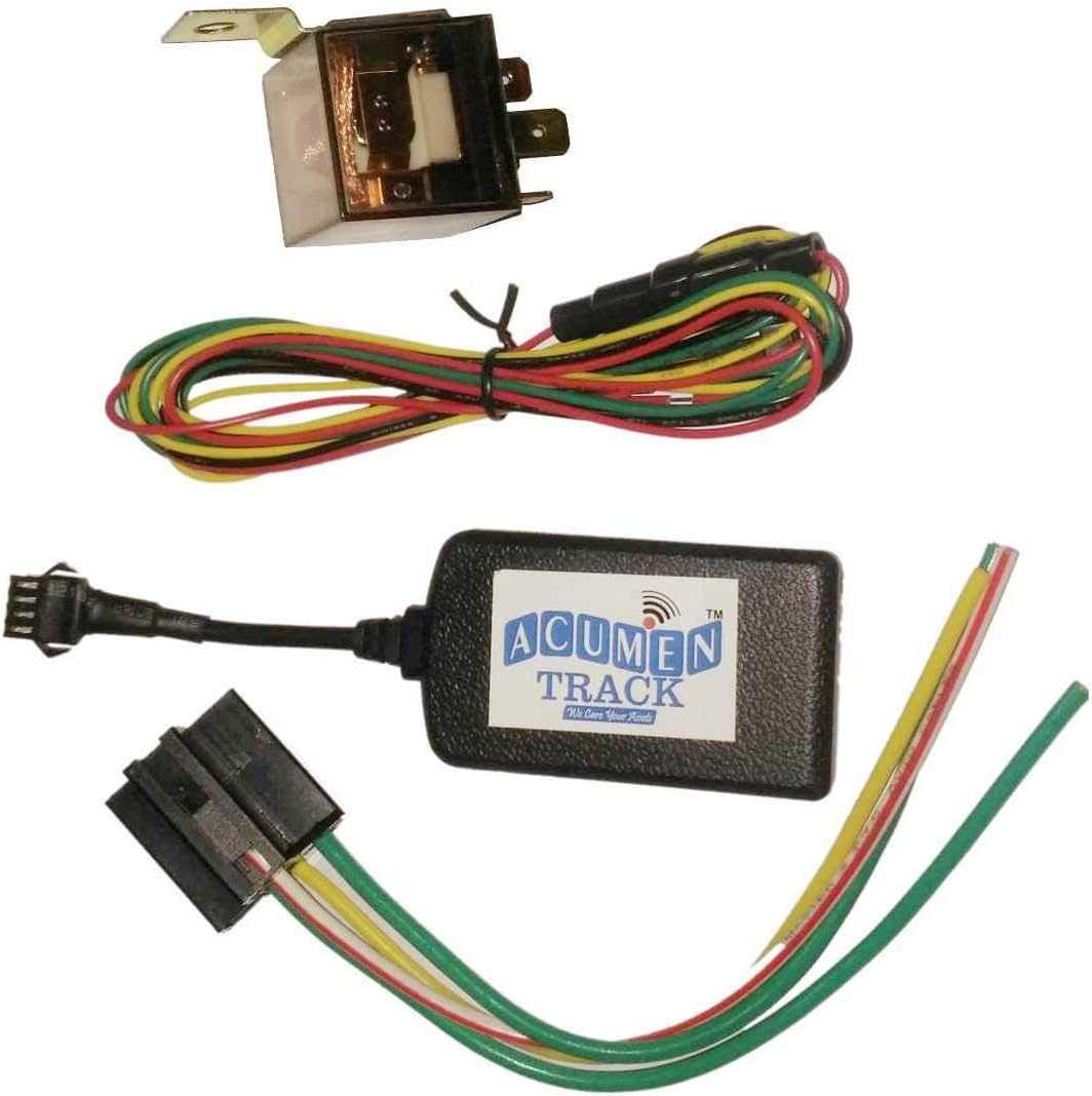 Acumen Tracker GPS UC 400 ( Inbuilt Battery, Engine CUT OFF) Smallest GPS TRACKER For Car, Truck & SUV GPS Device( Black)