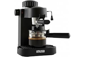 IMUSA USA GAU-18202 4 Cup Espresso/Cappuccino Maker,120 volts, Black