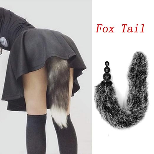 Mitlfuny Sex Spielzeug Schmuck Anal Butt Plug,Analplug Fox Tail Dog Tail Butt Plug Anal Sex Spielzeug für Erwachsene Anal Tai