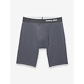 Tommy John Men’s Underwear, Supima Cool Cotton Boxer Briefs with Contour Pouch and Longer 8" Inseam, Comfortable Fabric