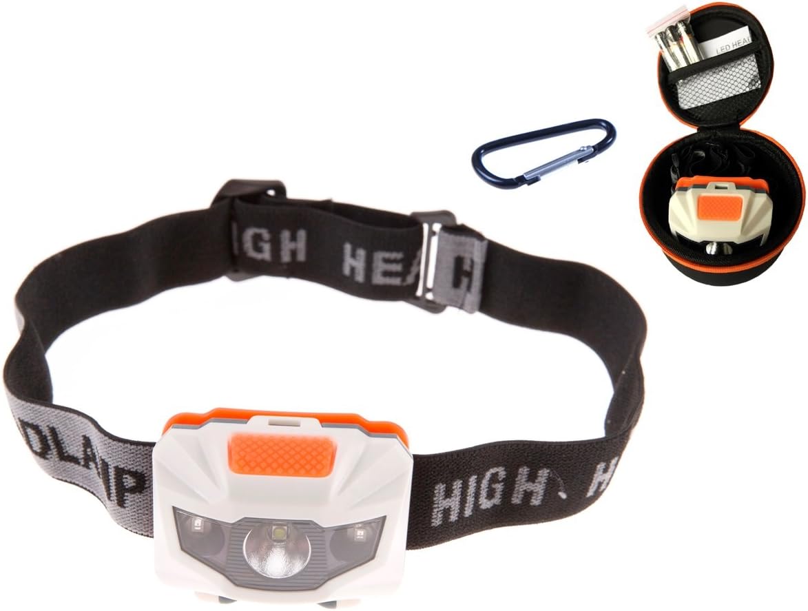 OZ special Brightest LED Headlamp Flashlight led Headlight 5W CREE LED XPG-400 Lumens Lightweight (2.8 oz) Waterproof Adjustable LED Lights Energizer Batteries for Running Camping Fishing
