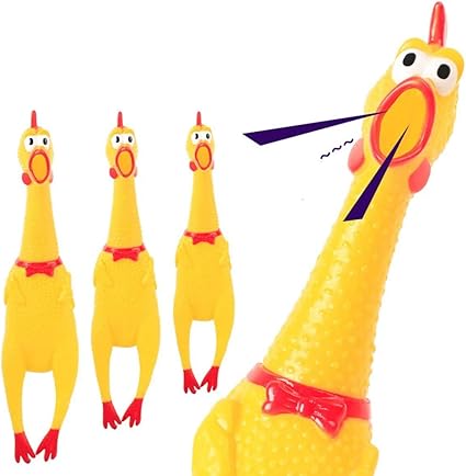 rubber chicken that makes noise