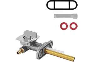 KUQUTIDY Tank Switch Gas Valve Fuel Petcock with Gasket/Filter Tube, Fuel Petcock Shut off Valve Compatibie with Kawasaki Suzuki Bear 250 400 Bear Tracker 250 Bruin 250 Timberwolf ATV