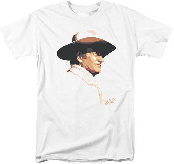 John Wayne Painted Profile Mens Short Sleeve Shirt Clothing