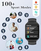 RUIMEN Smart Watch 1.85 inch HD Screen SpO2 HR Sleep 100+ Sports IP68 view 2