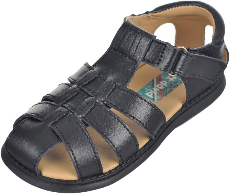 Scott David Boys' "Sailor" Sandals - black, 9 toddler