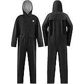 RainRider Rain Suits for Men Women Waterproof One Piece Rain Gear Heavy Duty Workwear