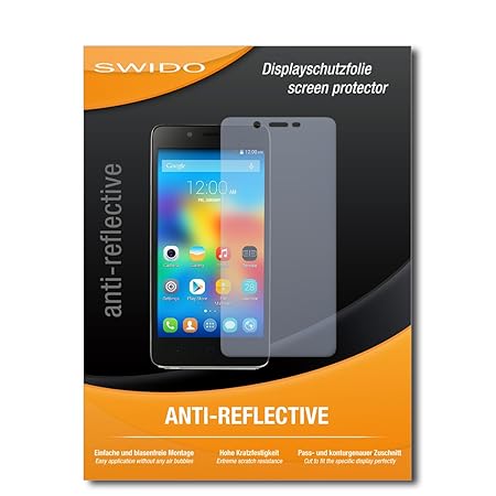 SWIDO® Displayschutzfolie für Elephone P6000 [3 Stück] Anti-Reflex MATT Entspiegelnd, Extrem Kratzfest, Schutz vor Kratzer/Di