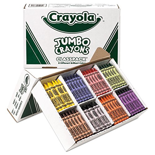 Crayola Jumbo Crayons Classpack, 200 Count, Toddler Crayons, Bulk