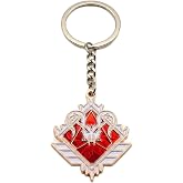 Pexylun Apex Legends Predator Keychain, Rose Gold Enamel, Zinc Alloy | Skull crest pendant design, rose gold finish, eco-friendly zinc alloy, battle royale collectible key ring, gift for FPS gamer