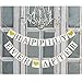 Happily Ever After Banner Sign Gold Glitter Heart -Wedding Engagement Bridal Shower Party Decorations - Photo Props