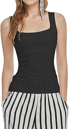 square neck tank top amazon