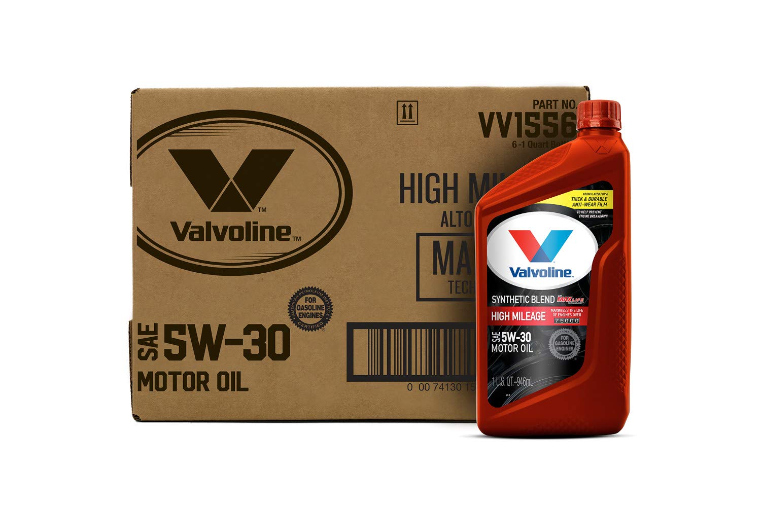 Valvoline High Mileage with MaxLife Technology 5W30 Synthetic Blend