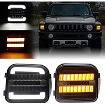 Copertura Luce Posizione Anteriore Per Hummer H3 / H3T (2005-2010) - Lente Affumicata, Senza Lampadina
