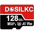 Dosilkc 128GB SD High Speed Memory Card, U3 C10 A1 V30 TF Card Full HD Video Recording for Smartphone Tablet Camera Drone (128, GB)