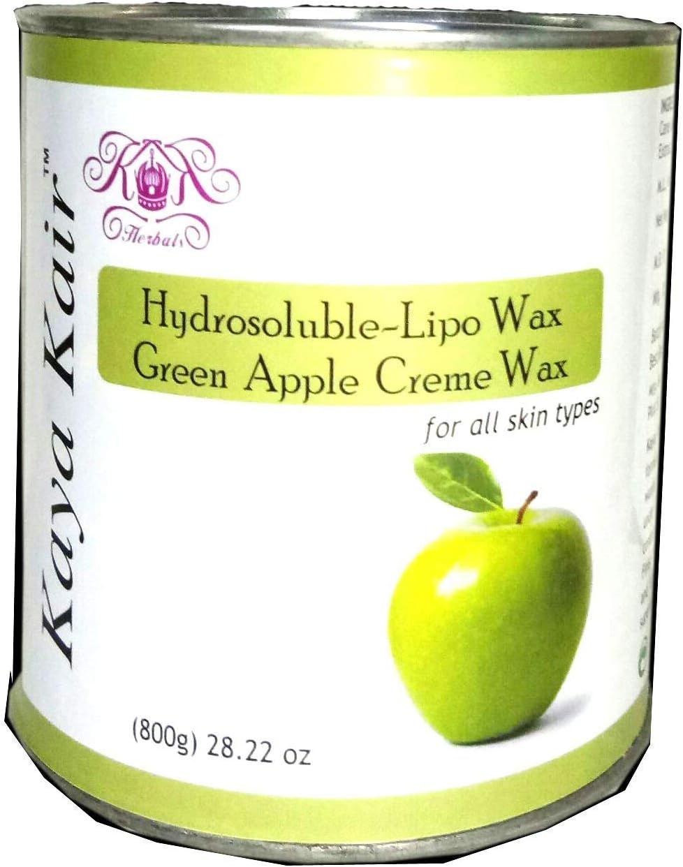 Kaya Kair green Apple Wax - Hair Removing Wax 800 gm