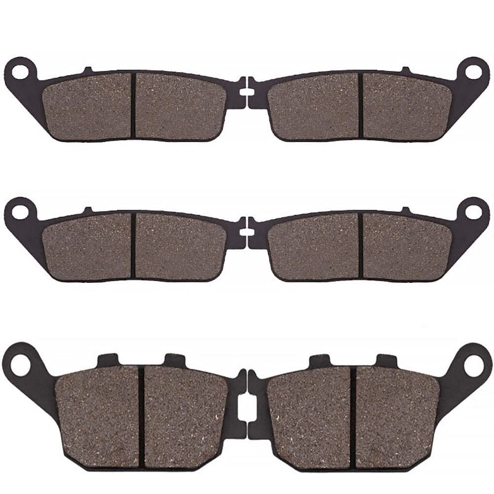 Cyleto Front and Rear Brake Pads for CB600F CB 600 F Hornet 600 2000-2012 CBF 600 2004-2005 CBR 600 F 1995-1998 CBF 1000 Non ABS 2006-2010
