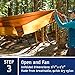 ENO, Eagles Nest Outfitters DoubleNest Lightweight Camping Hammock, 1 to 2 Person, Powder Blue/Royal