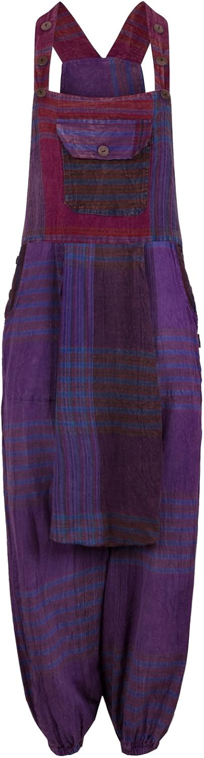 purple dungarees womens