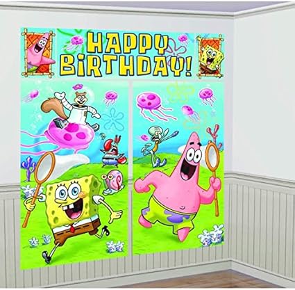 Amazon Com Scene Setters Spongebob Collection Birthday Toys