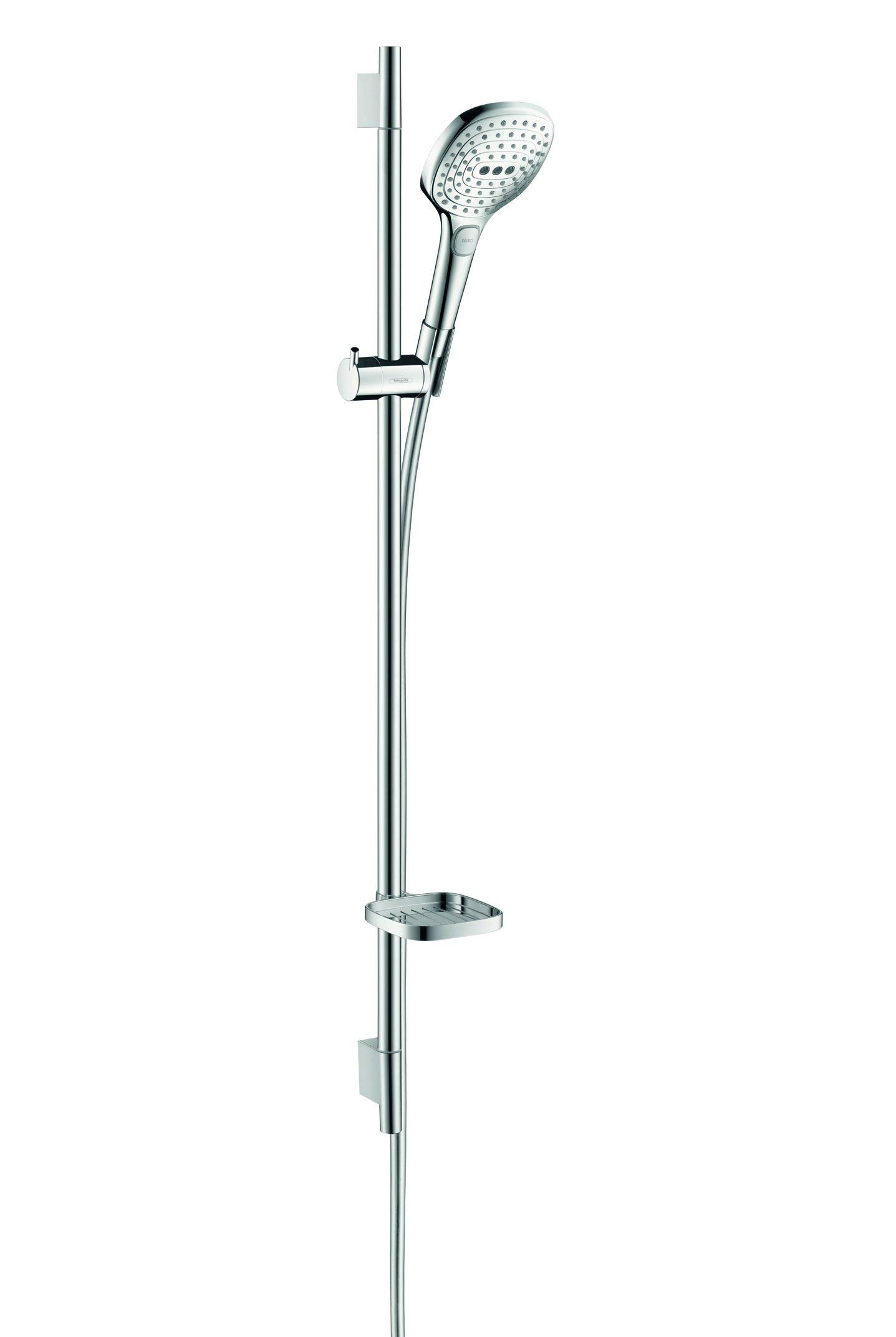 hansgrohe Raindance Select E Shower set 120 3jet EcoSmart 9 l/min with shower rail 90 cm and soap dish