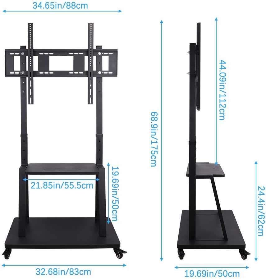UNHO Mobile TV Stand with Castors - Image 5