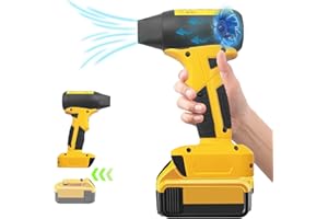 URUN Jet Dry Mini Blower,Jet Fan 130000 RPM Wind Speed 4-Speed Control Compatible with Dewalt 20V Lithium Battery，Super Jet Fan Blower for Drying, Cleaning (Battery not Included)