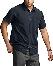 CQR Men's Short Sleeve Tactical Shirts, UPF