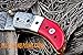 DKC Knives (5 8/18) Sale DKC-43 RED Thumb Damascus Steel Folding Pocket Knife 3.5
