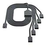 Cooler Master 1-to-5 ARGB Splitter Cable / 5V - Support 3-pin Addressable RGB - LED Sync Cable for MasterFan/MasterLiquid ARG