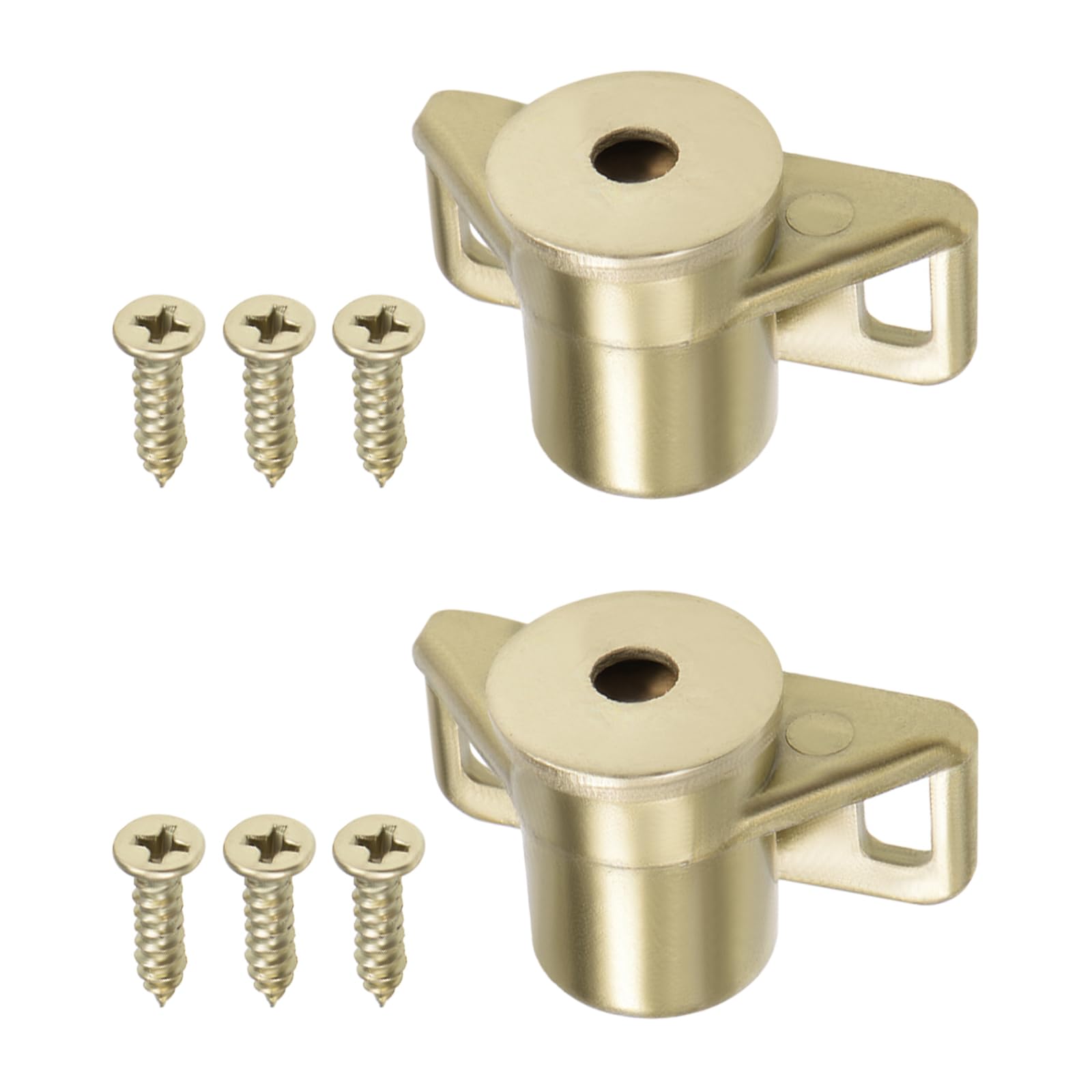 DTGN 35x18mm(LxW) Magnetic Touch Latch - 2 Pack - Good for Kitchen Cupboard Drawer Furniture - Plastic Magnetic Catch Latch Closures - Gold