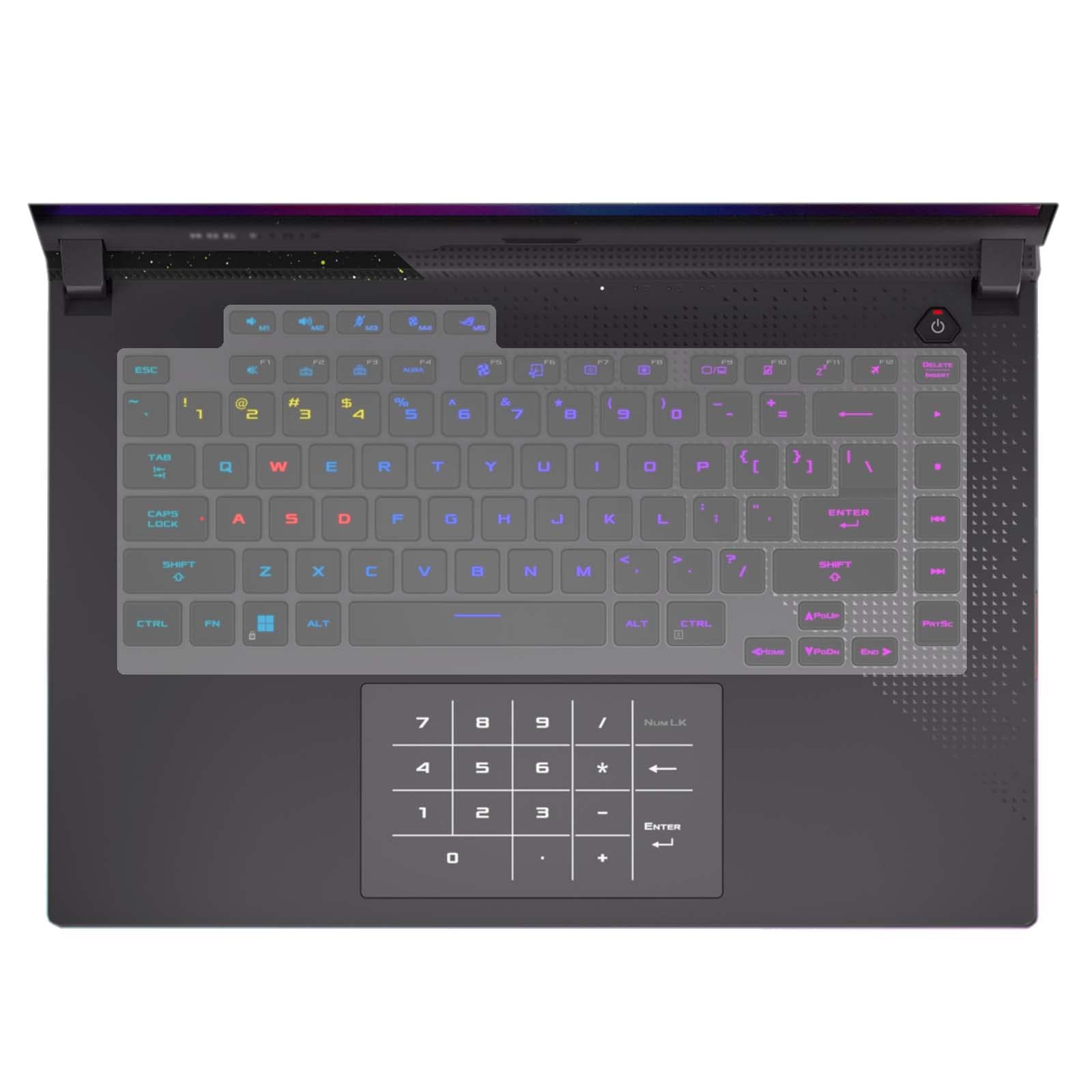 MiNGFi TPU Keyboard Cover for ASUS ROG Strix Scar 15 G533Z(2022) G15 G513RM(2022) G15 G513Q(2021) - Transparent