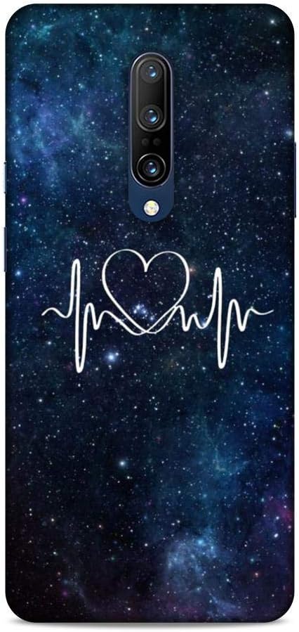 Luxocase Love Heart Beat Stars Universe Shinny Glitter Back Case Cover Stylish Designer Printed Hard Back Cases and Covers for OnePlus 7 Pro/One Plus 7 Pro