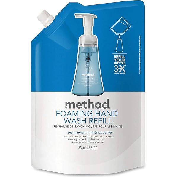 METHOD FOAMING HAND SOAP REFILL, SEA MINERALS, 28 OZ, 1 PACK, PACKAGING MAY VARY